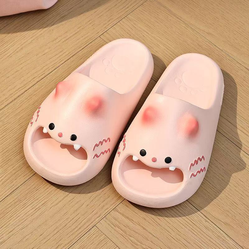 Cute Cartoon Cat Paw Slippers, New Style, Thick Sole, Home Wear, Shower Wear, Non-Slip Couple Slippers Slide Flipflop Girl
