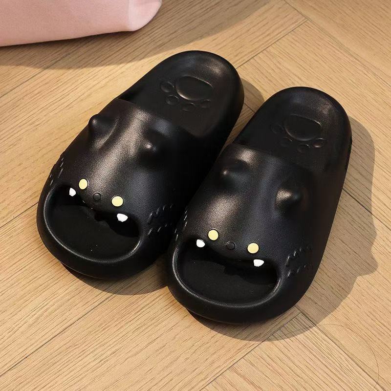 Cute Cartoon Cat Paw Slippers, New Style, Thick Sole, Home Wear, Shower Wear, Non-Slip Couple Slippers Slide Flipflop Girl