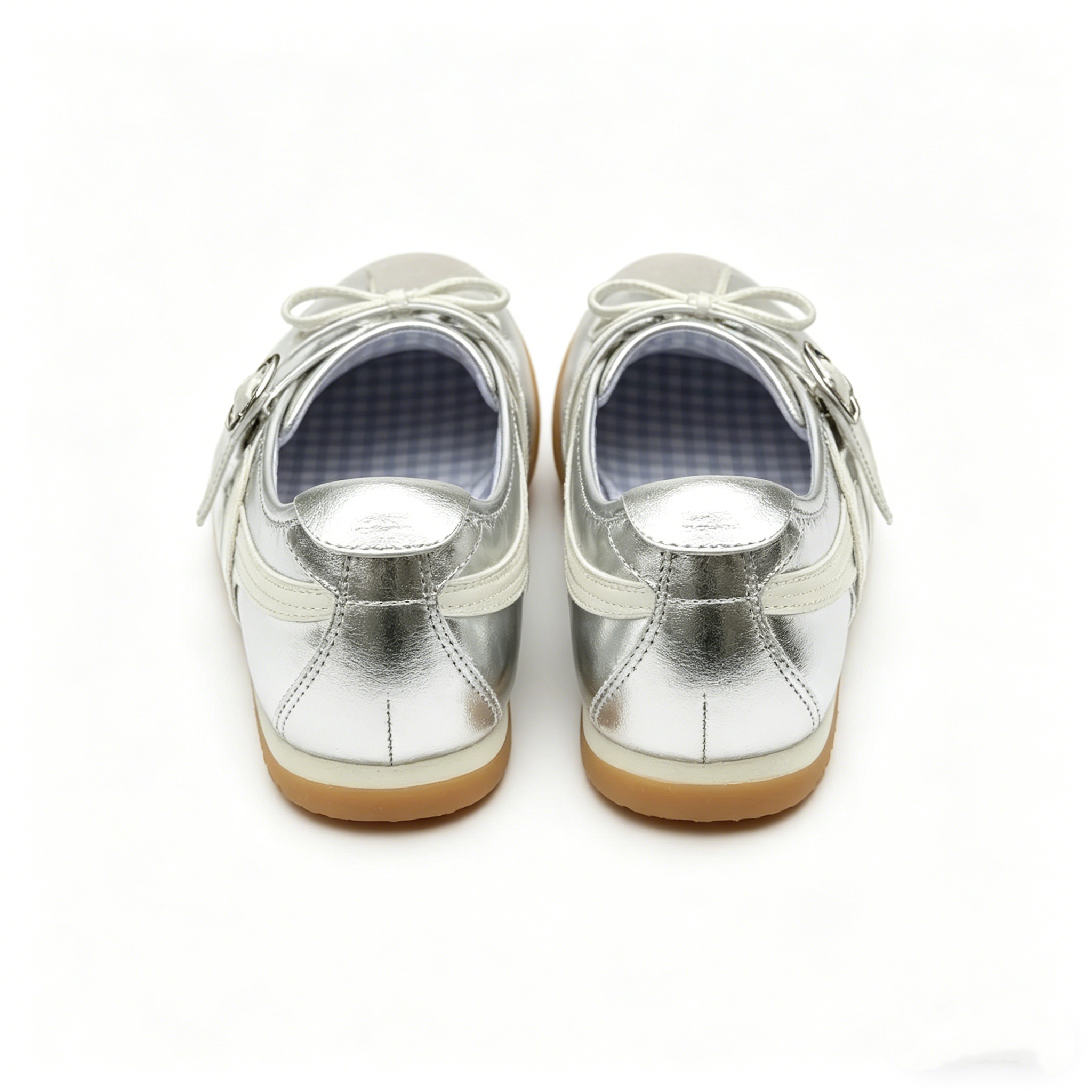Cute Pink Mary Jane Flats with Double Straps, Sweet Bowknot Round Toe Casual Shoes for Women
